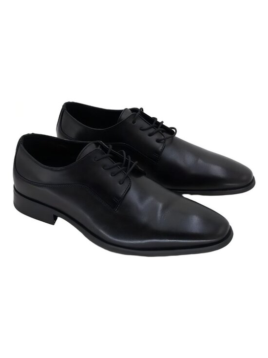 Alfani Men\'s Jefferson Genuine Leather Black Shoes Size 12M